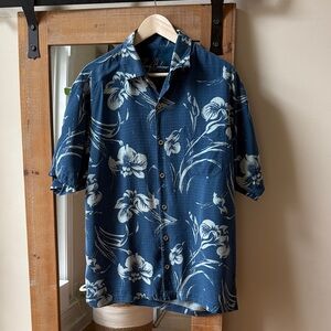Tommy Bahama Hibiscus Silk Hawaiian shirt Size L